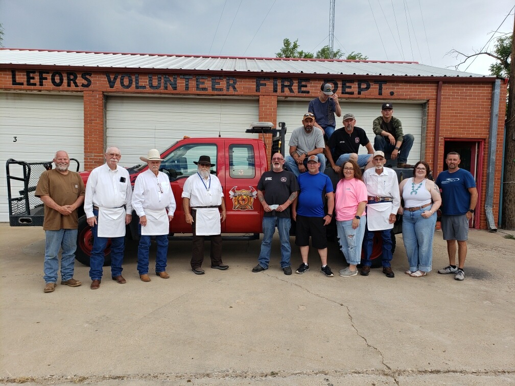 Fire Dept members and truck